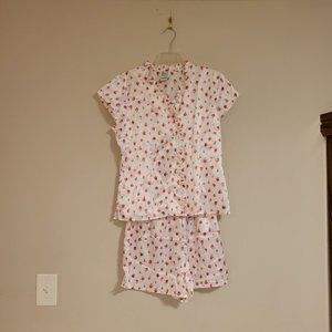 M.T. Morgan Taylor Vintage Satin Ditsy Rose Pajamas